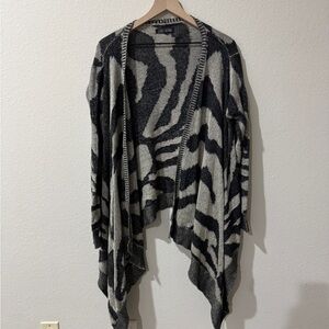 Black and Beige Cardigan, Size Small/Medium